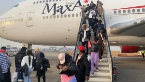 First Batch Of Nigerians Have Arrived The Country From Ukraine (Photos)