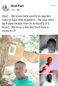 Boarding School Student Killed By Gunmen In Plateau (Photo)