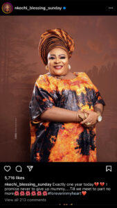 Nkechi blessing’s mother