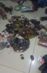 Various Weapons Recovered As Police Raid Auxiliary’s Home