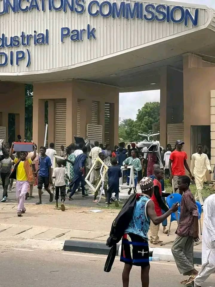 #EndBadGovernance Protest: Hoodlums Loot, Vandalise NCC Building In Kano